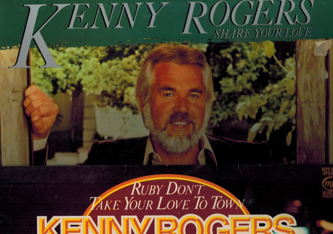 Kenny Rogers 2 eri LP-levyä