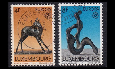 Luxemburg 882-3 o Europa veistoksia (1974)