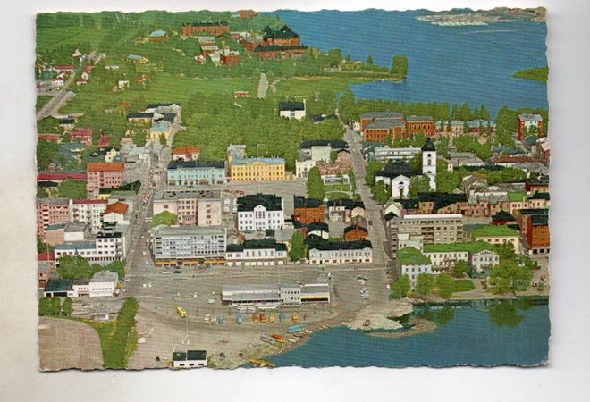 HÄMEENLINNA: ilmakuva ( Karhumäen Velj. väri n:o 23)