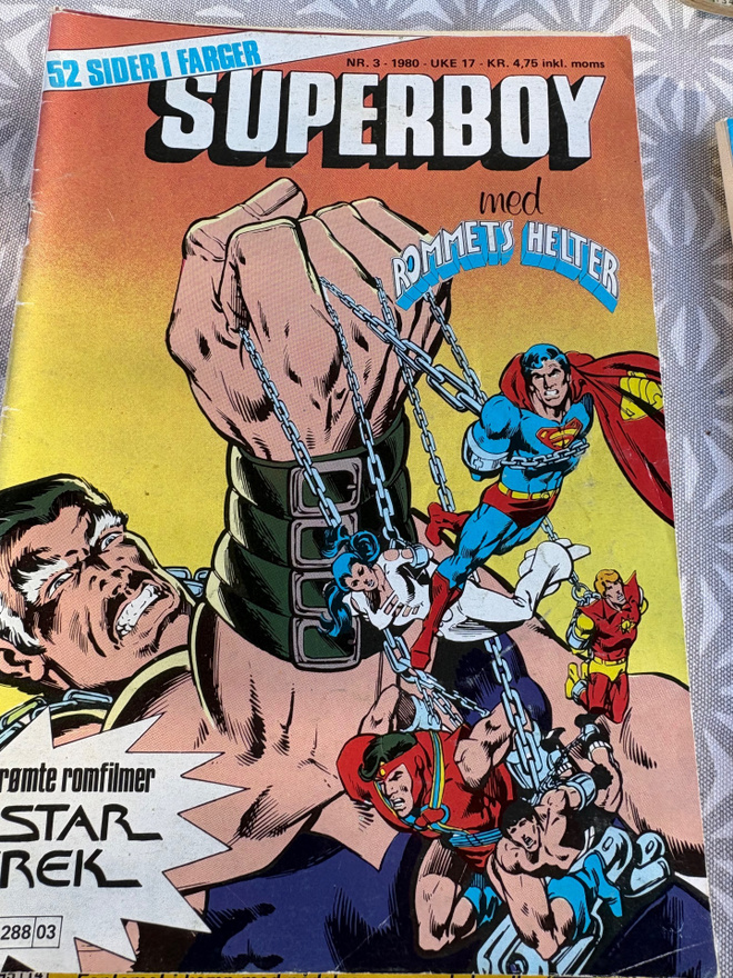 Superboy med Rommets helter 3/1983 norjankielinen