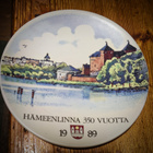 ARABIA VUOSILAUTANEN 1989 Hämeenlinna 350 Vuotta - pikkukuva 1