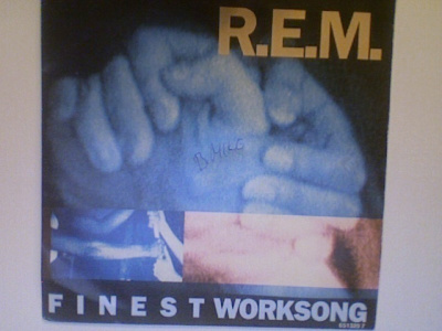 R.E.M. :: FINEST WORKSONG :: VINYYLI 7" 1988