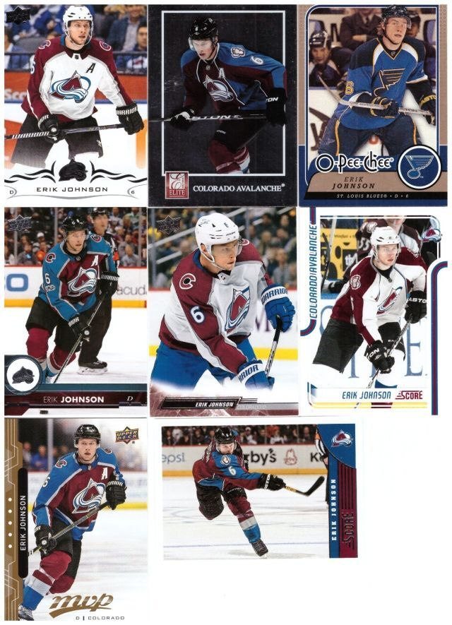 8 x ERIK JOHNSON Avalance, St. Louis Blues