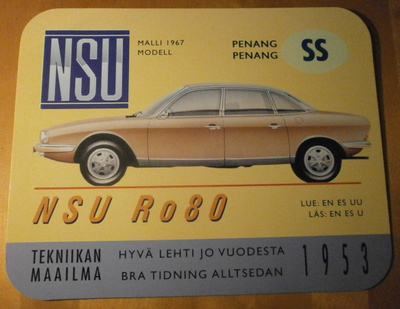 NSU, malli 1967, TM 1993, isokokoinen