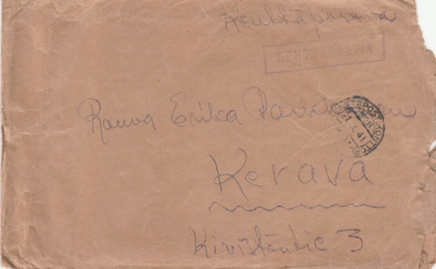 1941, Kirje Kenttäpostia, Kenttäpostikonttori 1