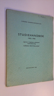 Göran Westerlund : Studiehandbok 1965-1966 - utgiven av h...