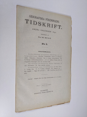 Geografiska föreningens tidskrift 1890 : andra årgången N...