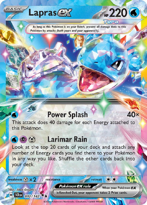 Lapras ex 032/142 - Stellar Crown - NM/M