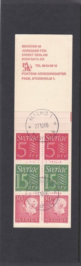 RUOTSI 1966 HA 15 Fa 394, 397, 423 VIHKO LEIMATTUNA