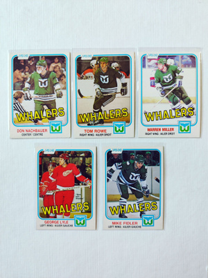 81-82 Opc - Hartford Whalers 5kpl