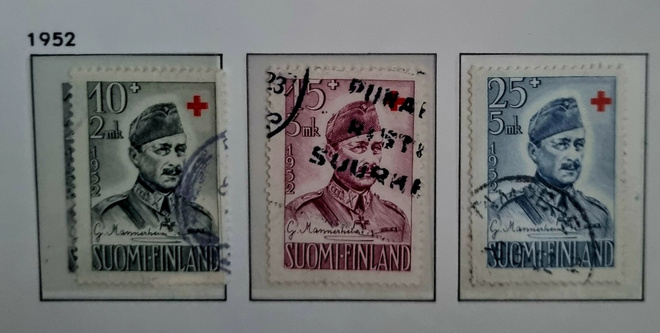 LaPe 407, 408, 409 - Punainen Risti 1952 - o