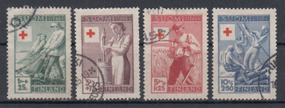 1946 Punainen Risti pyöröleimattu