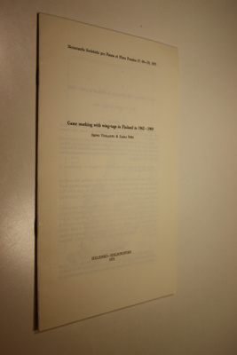 Seppo Vuolanto : Game marking with wing-tags in Finland i...