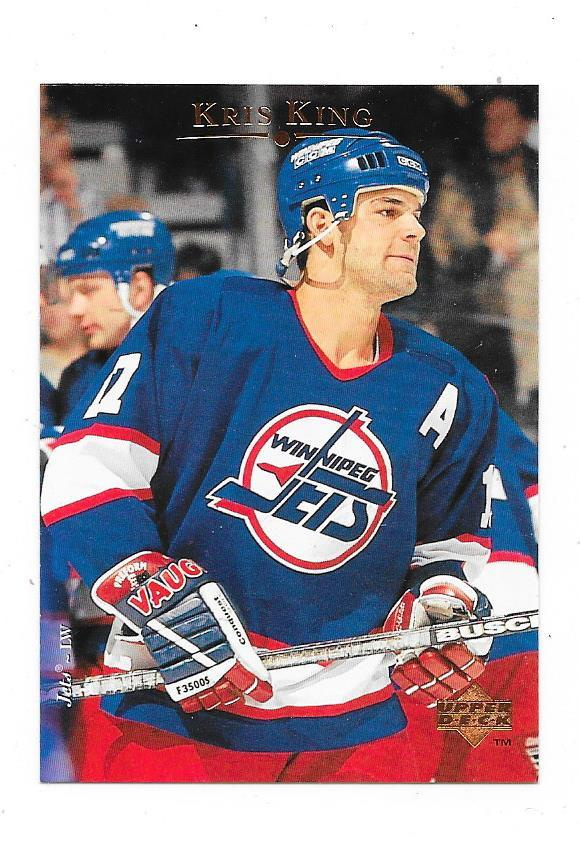 1995-96 Upper Deck #141 Kris King Winnipeg Jets gooni