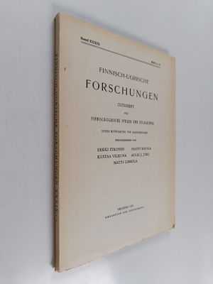 Finnisch-ugrische forschungen zeitschrift fur finnisch-ug...