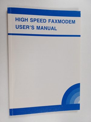 High speed faxmodem : user's manual