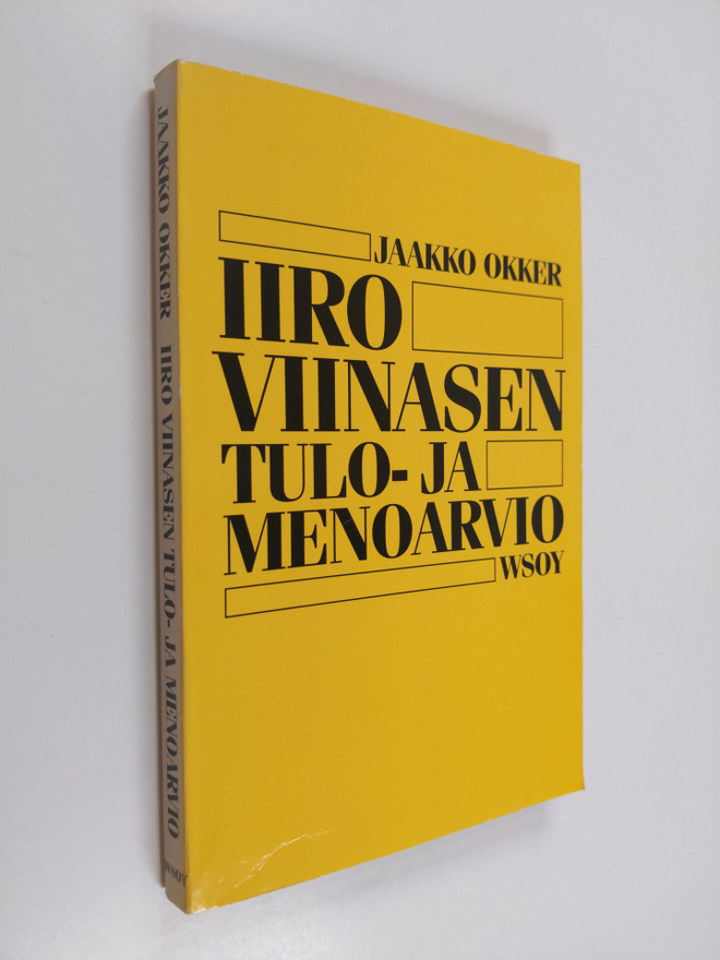 Jaakko Okker : Iiro Viinasen tulo- ja menoarvio