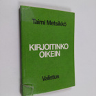 Taimi Metsikkö : Kirjoitinko oikein : aakkosellinen ohjes... - pikkukuva 1