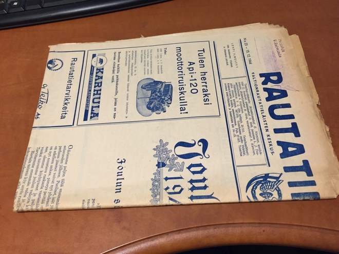 RAUTATIELÄINEN LEHTI 23/1944