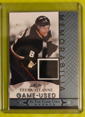 Teemu Selänne 2024 Leaf In The Game Used