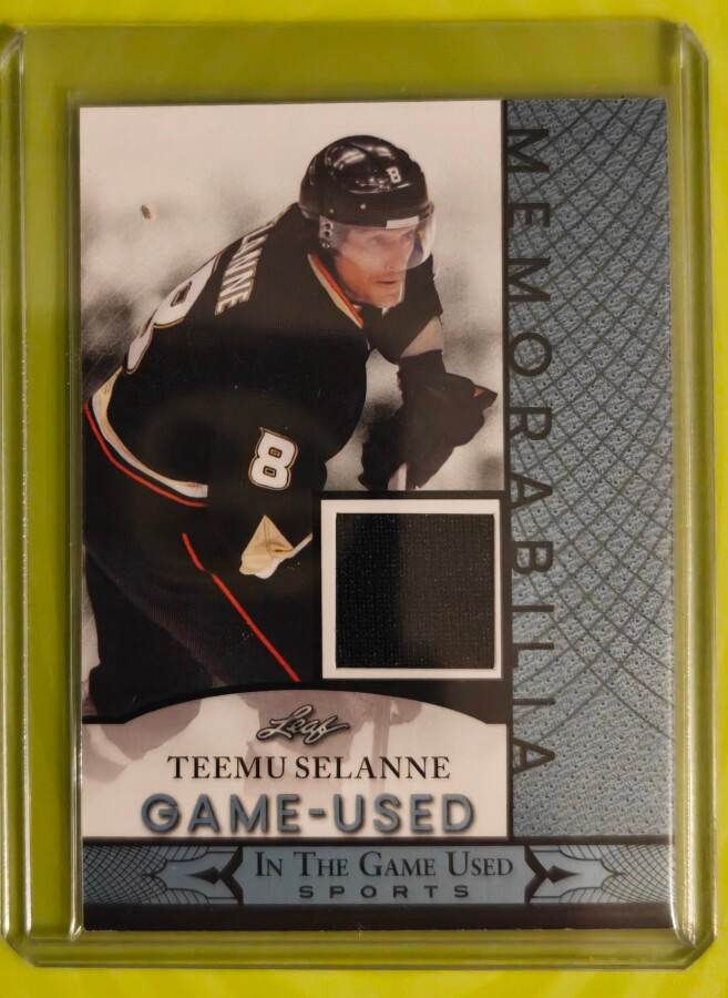 Teemu Selänne 2024 Leaf In The Game Used