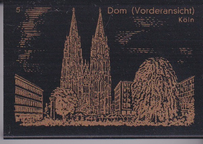 Köln, Kirkko, Tulitikkuetiketti.  e174