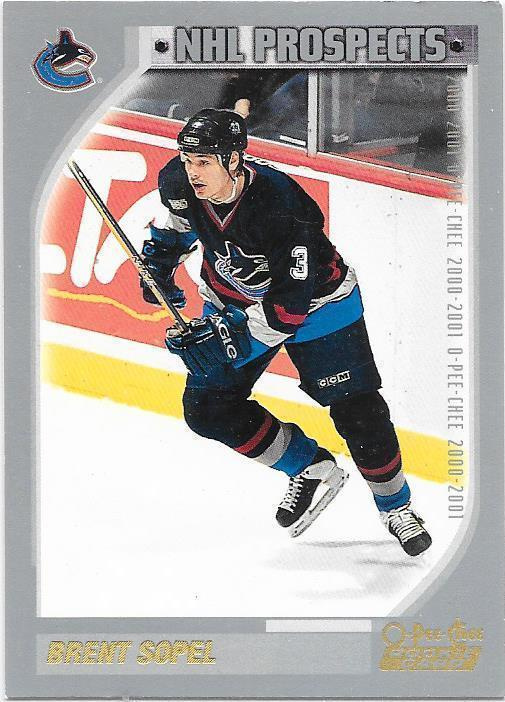 2000-01 OPC #302 Brent Sopel Vancouver Canucks RC
