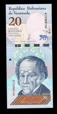 Venezuela 20 Bolivar V.2018