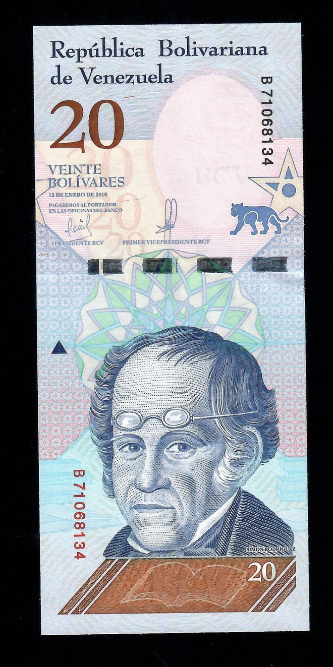 Venezuela 20 Bolivar V.2018