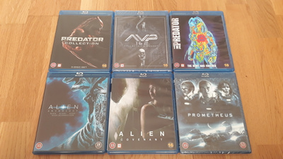 Alien & Predator Elokuvia 12kpl Blu-ray