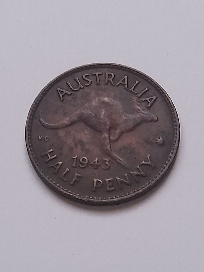 Australia half penny 1943