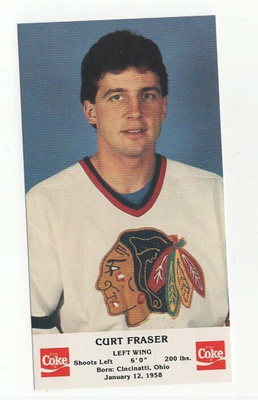 Curt Fraser Chicago Blackhawks Team Issue
