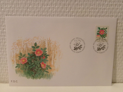 FDC- ensipäiväkuori - Maakuntakukat - Karjalanruusu - 1994