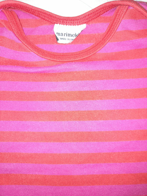 Marimekko tasaraita body 70cm , pitkähihainen