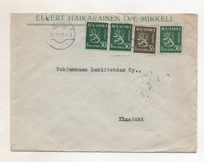 Firmakuori  Mikkeli 1945, EEVERT HAIKARAINEN  Oy
