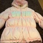 Vaaleanpunainen Benetton Untuvatakki / Toppatakki koko 160cm - pikkukuva 4