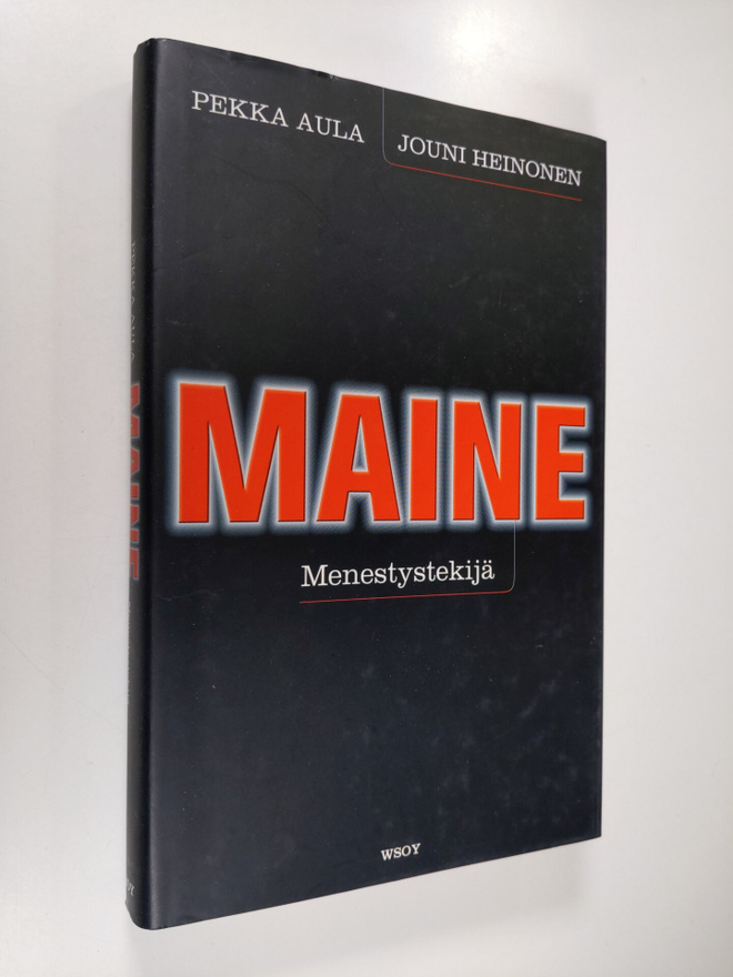 Pekka Aula : Maine : menestystekijä