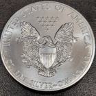 1 oz 999 Hopea raha American Silver Eagle 2012 one dollar - pikkukuva 2