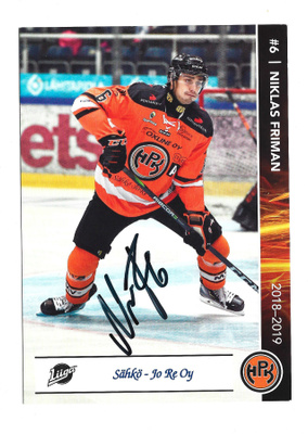 2018-19 HPK Postikortti Niklas Friman