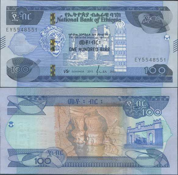 Ethiopia 100 Birr 2023 UNC uusi sarja