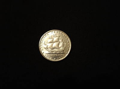 Usa1936 Delaware Tercentenary Half Dollar UNC!