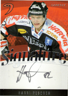 2011-12 Cardset HARRI PESONEN JYP Signature nimmarI