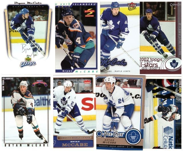 8 x BRYAN McCABE Islanders, Maple Leafs