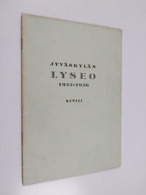 Jyväskylän lyseo 1955-1956 XCVIII