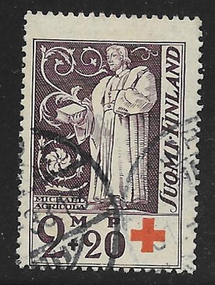 Punainen risti 1933 2+0,20mk (LAPE 182) OO