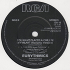 Eurythmics :  You Have Placed A Chill In My Heart   -  7" - pikkukuva 3