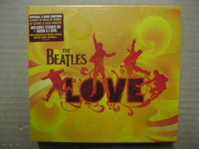 BEATLES-LOVE-STILL SEALED-UUSI DIGIPAK CD + 5.1 AUDIO DVD