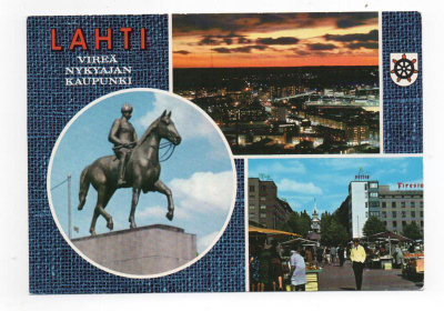 Lahti: Mannerheim, tori ja yökuva