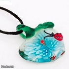 985 .. Murano Käsintehty Lampwork Taidelasia .. Kaulakoru - pikkukuva 3
