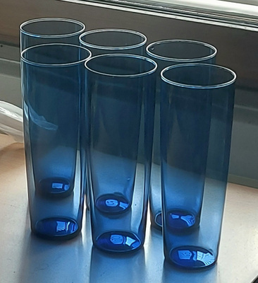 Iittala siniset mehulasit 6 kpl